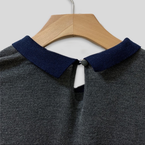 Tommy Hilfiger Collar Sweater - Grey/Navy - Picture 3 of 5